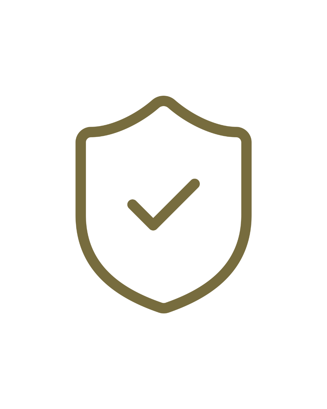 Security shield icon with a checkmark inside