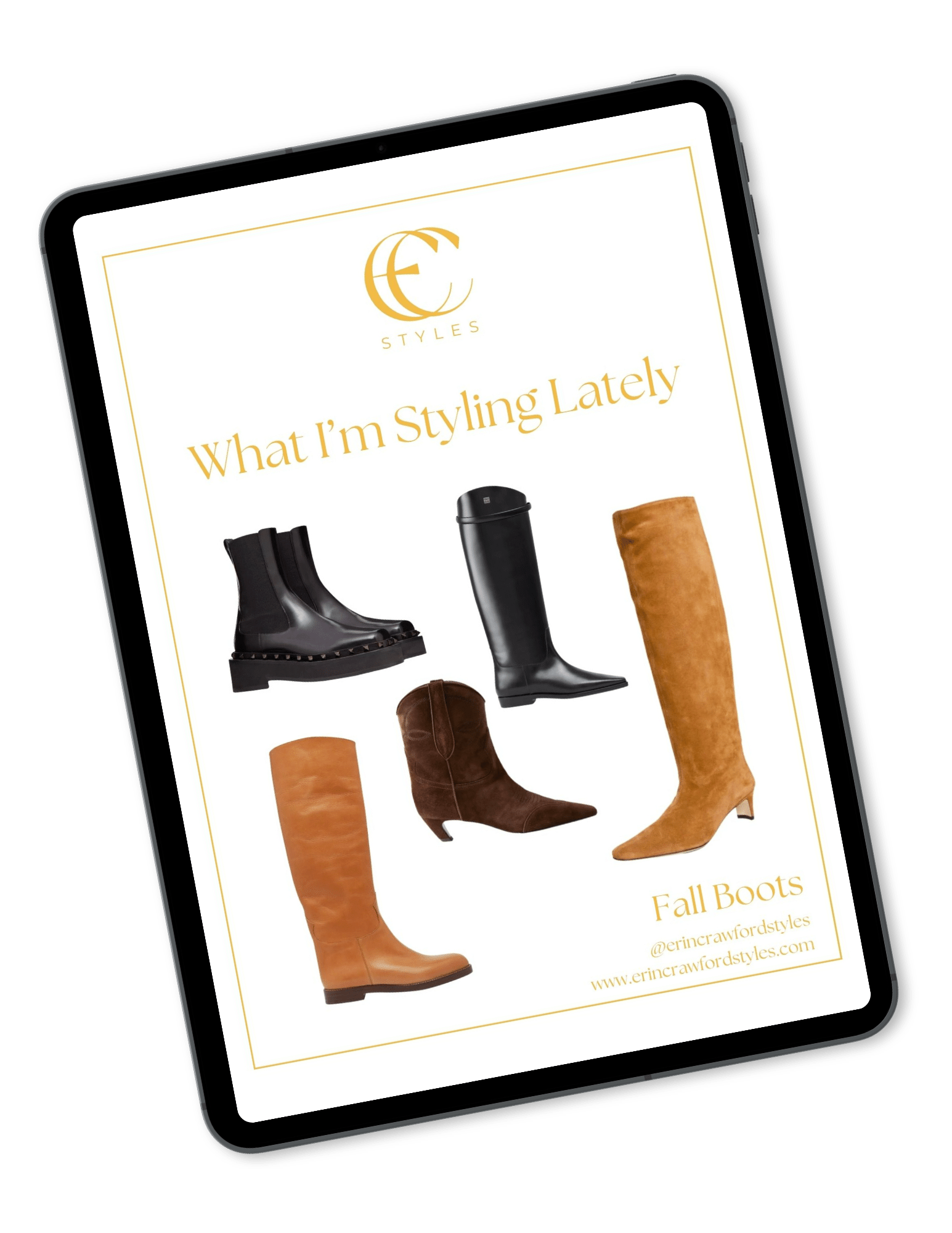 lookbook for fall boots with links on where to purchase