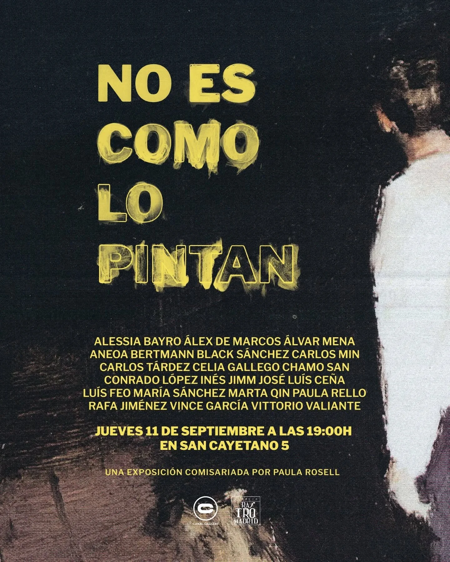 He dise&ntilde;ado el p&oacute;ster para la exposici&oacute;n &quot;No es como lo pintan&quot;, que servir&aacute; tambi&eacute;n como inauguraci&oacute;n de @canal__gallery en Madrid.
Un line up de ensue&ntilde;o en el que me he conseguido colar tam