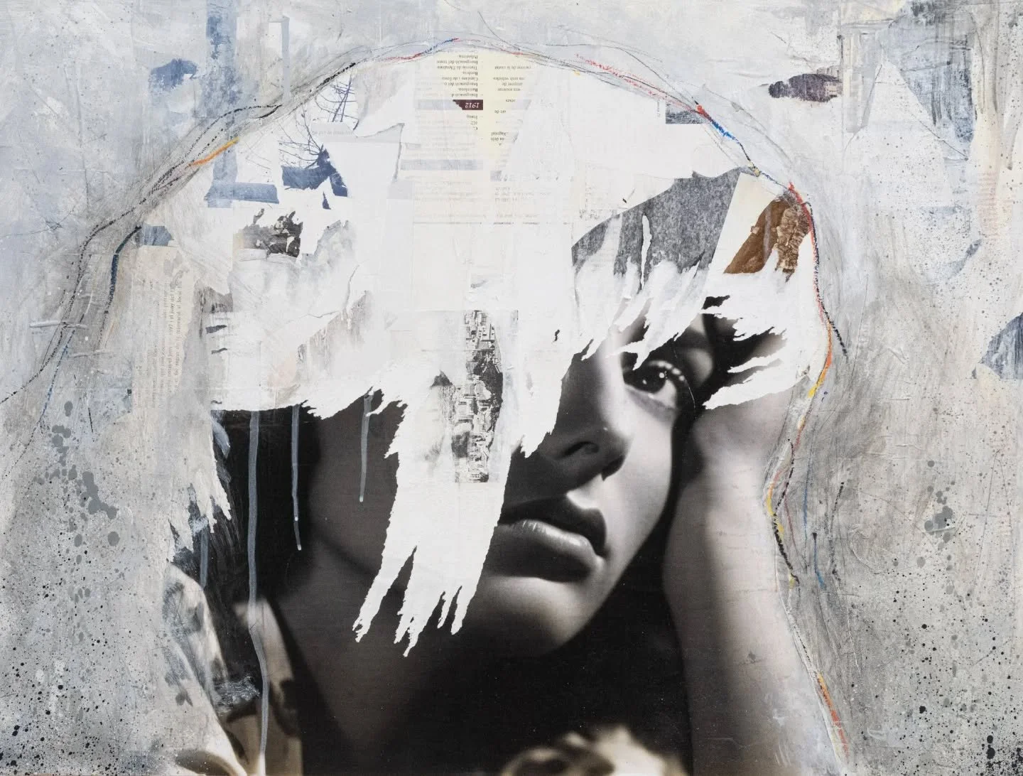 The Golden Age
80x60cm. Mixed media on wooden panel.
A rendition to classic cinema, Mimo Rotella and myself, because it meant a turning point in my process of losing fear, daring, and risking in art making.

Available at @arteuparte
#art #mixedmedia 