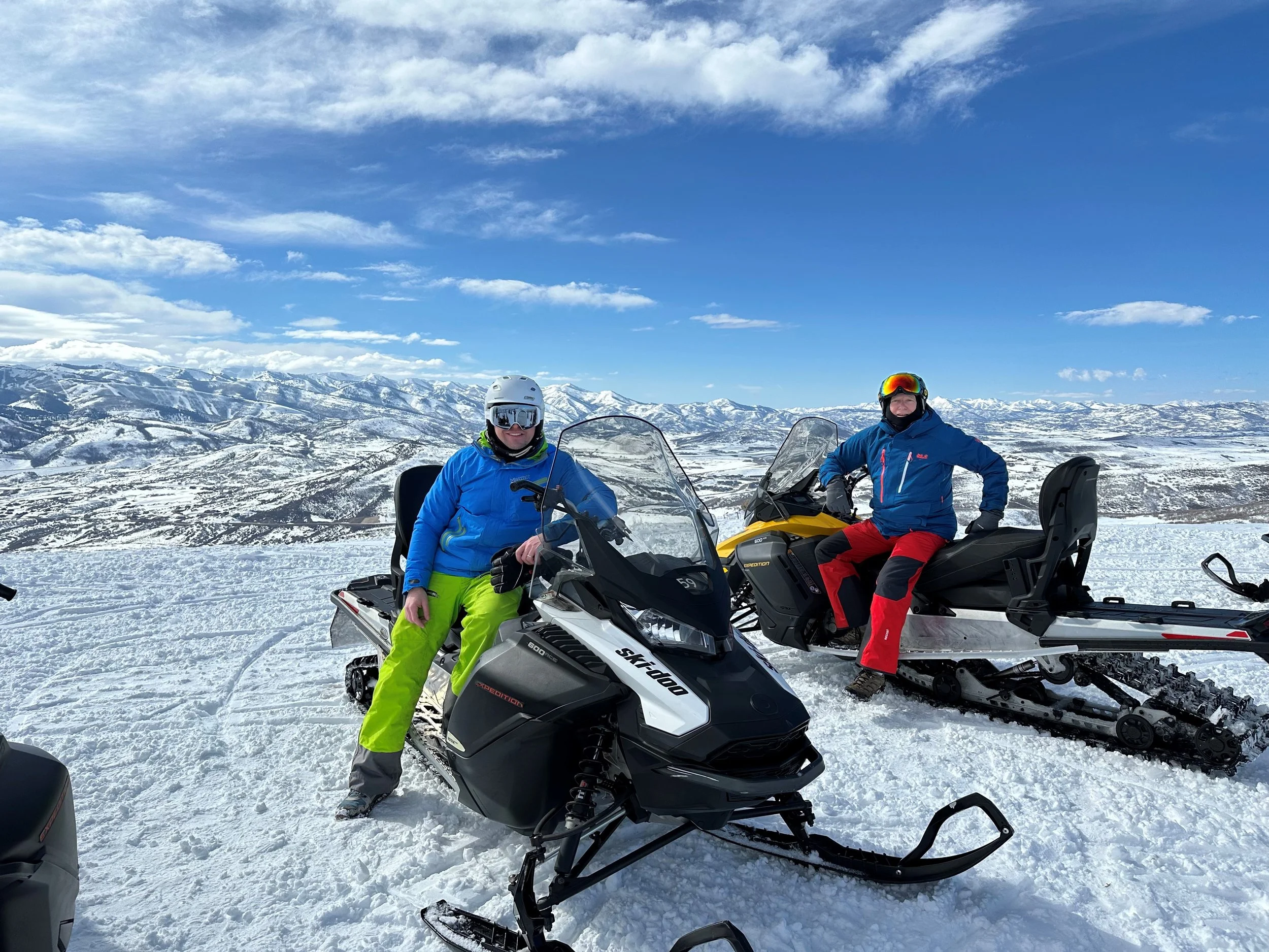 Snowmobiling with my father
