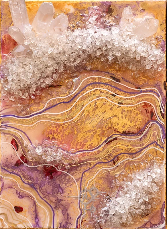 Cristaux dans tableau