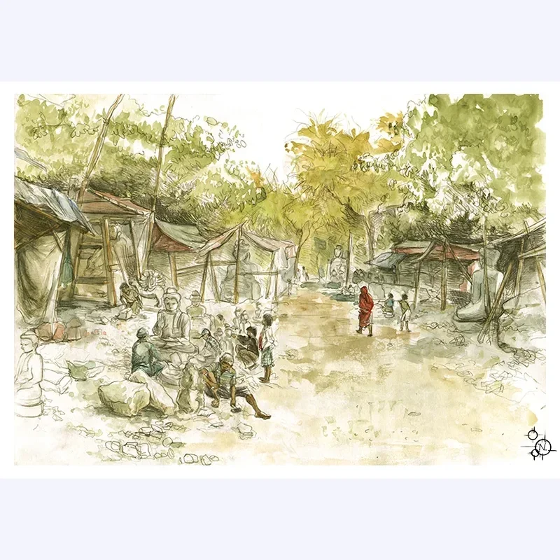 Carrière de Bouddhas - Mandalay