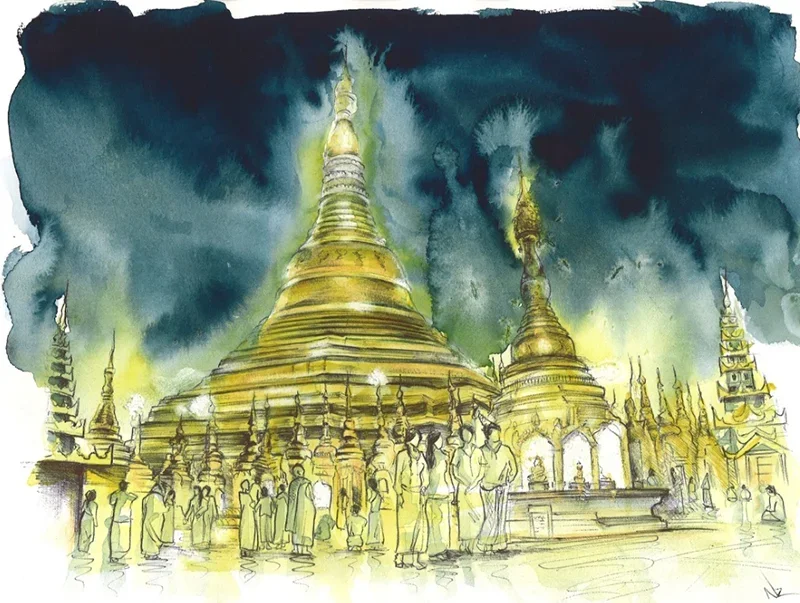 Pagode Shwedagon Centre