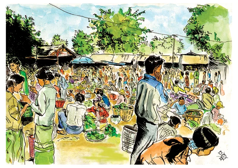Marché de Bagan