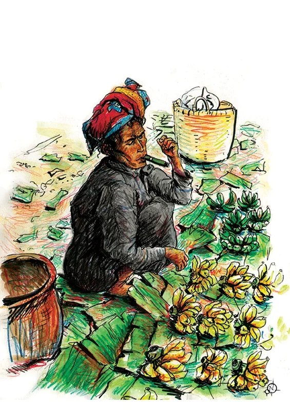 Vendeuse au Cigare - Lac Inle