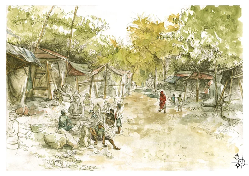 Carrière de Bouddhas - Mandalay