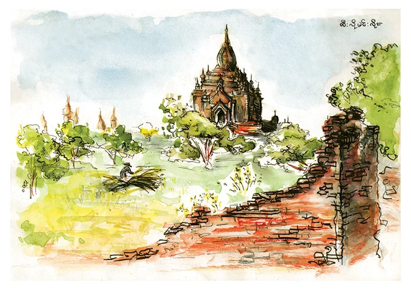 Temple Htilominlo - Bagan