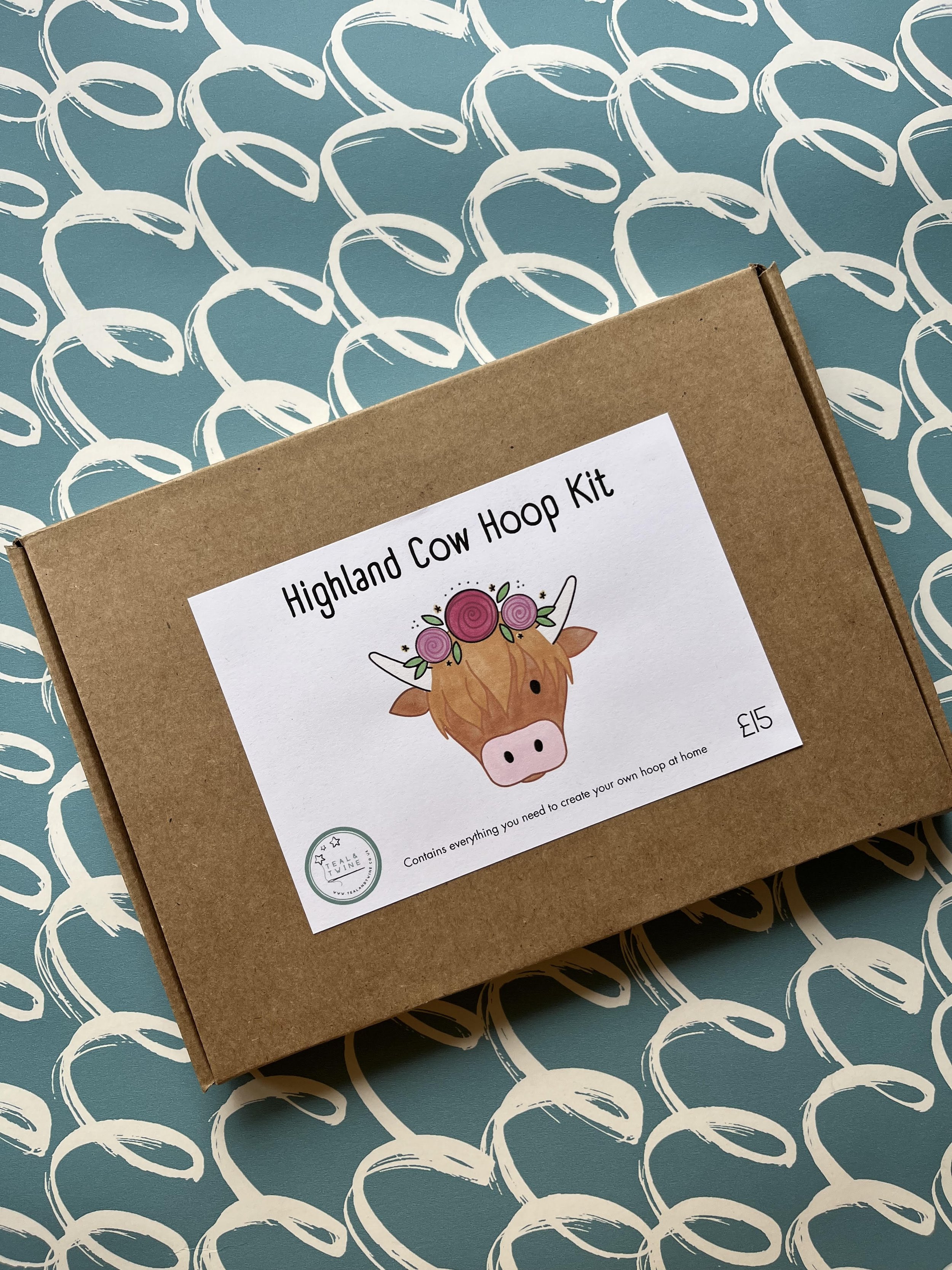 Highland Cow Hoop Kit