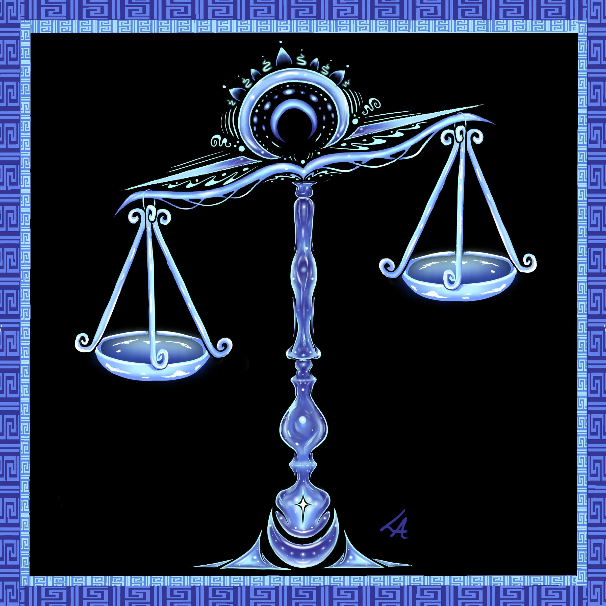 Libra Zodiac Digital Design (prints)
