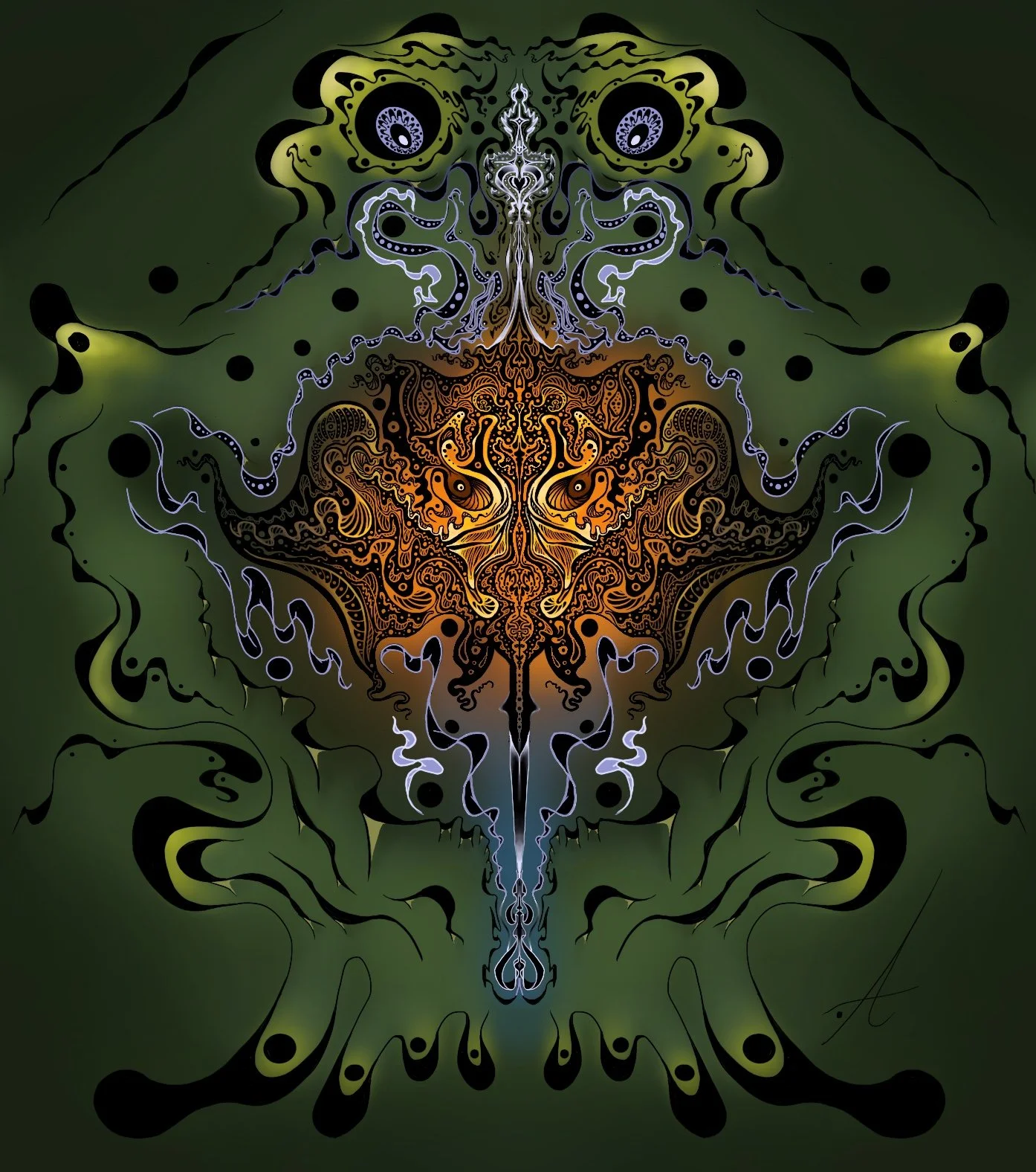 "Psychedelic Frog"