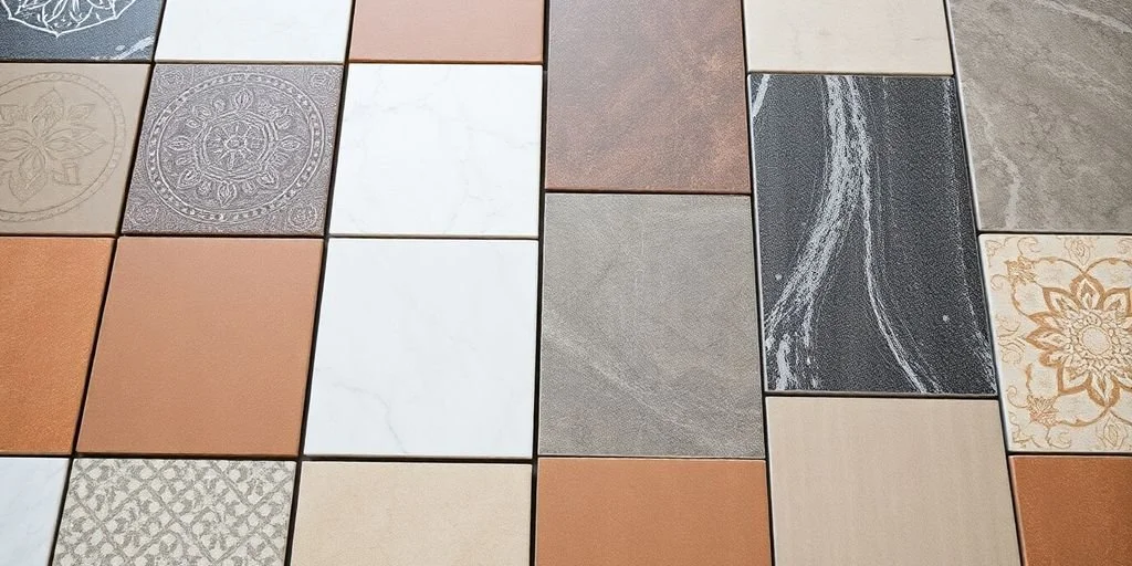 Step-by-step guide showing where to start tile on a floor