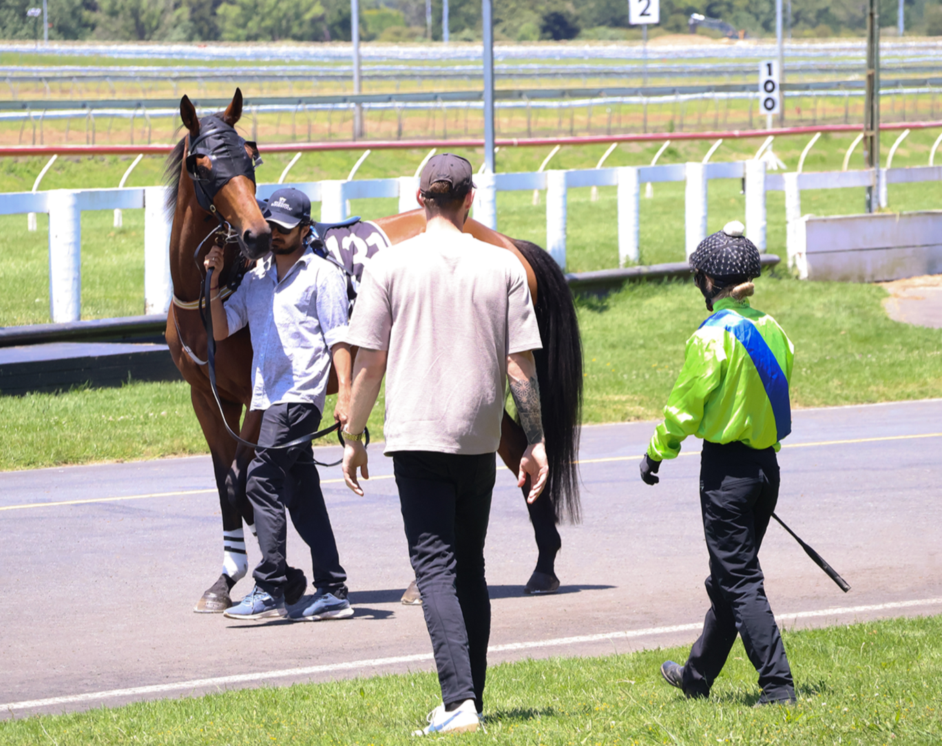 Nick and his team at the races.