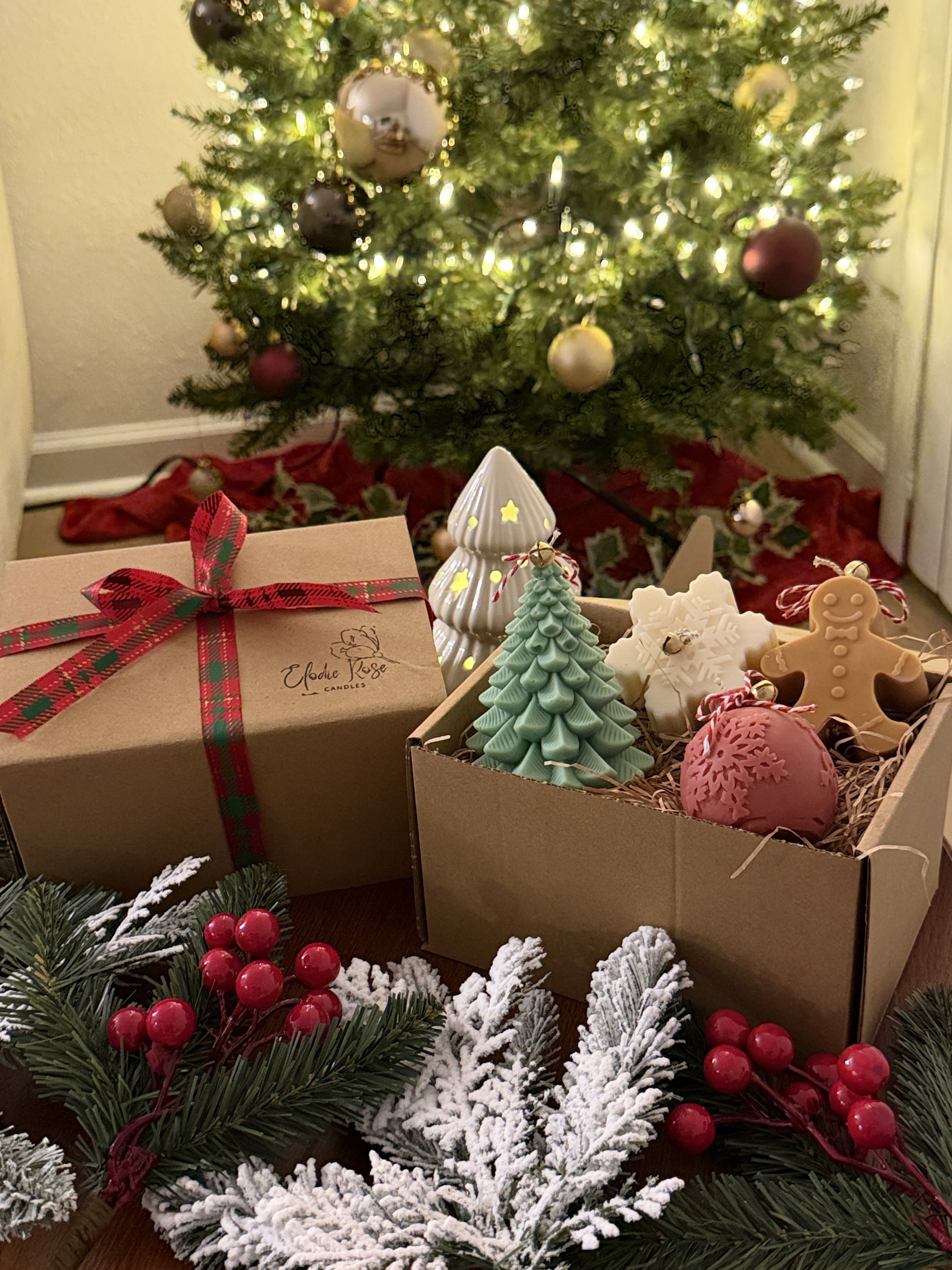 Christmas Candles Gift Box - Customizable
