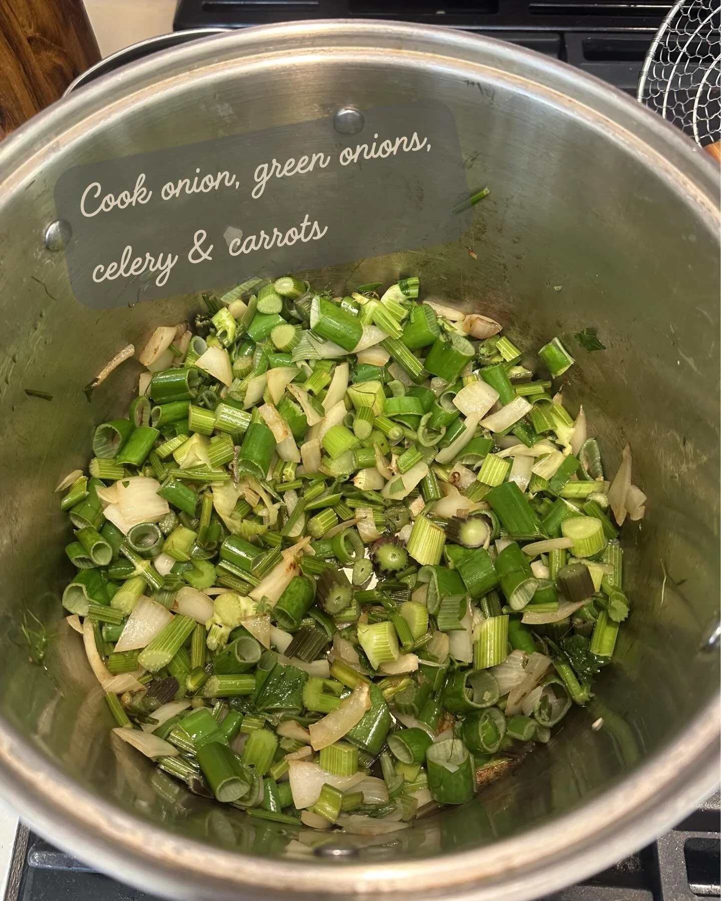 Nearing the end of rainy day soup season, so here is one of my favorites! 🥣🌱

A big pot of soup is such a good way to use up extra produce, and it&rsquo;s hard to beat on a rainy day. With fresh green onions and celery from the garden, this was the