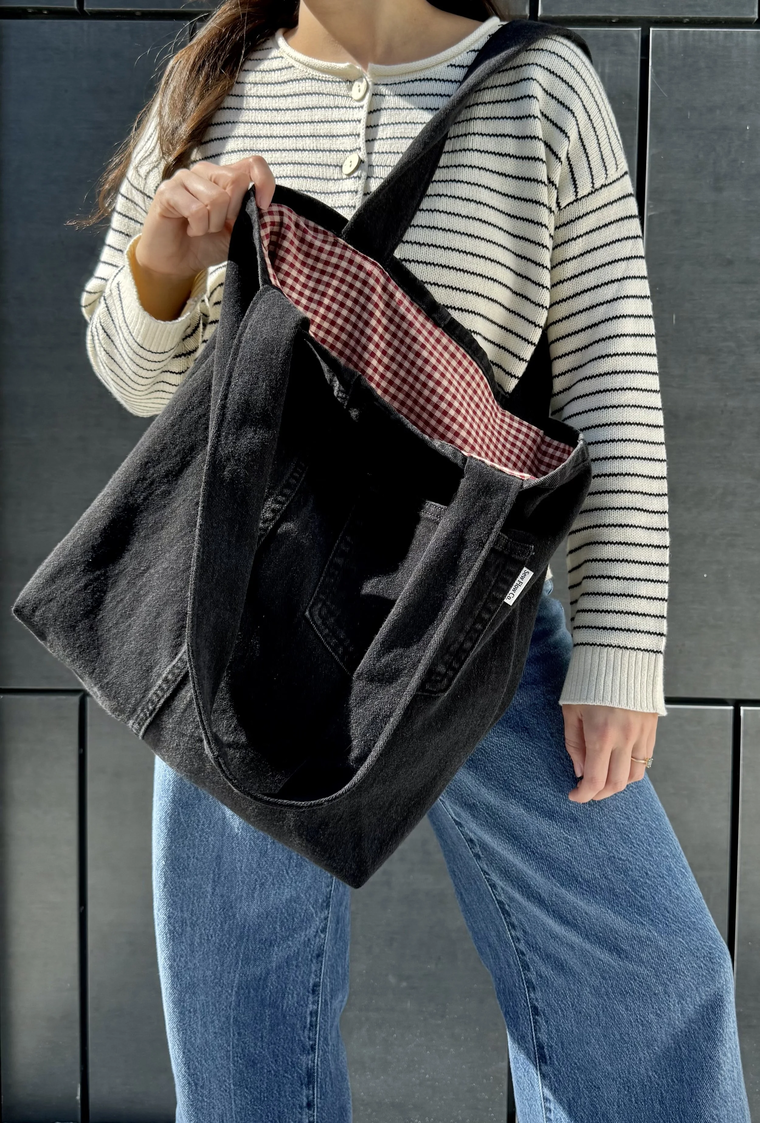 Urban Gingham Tote