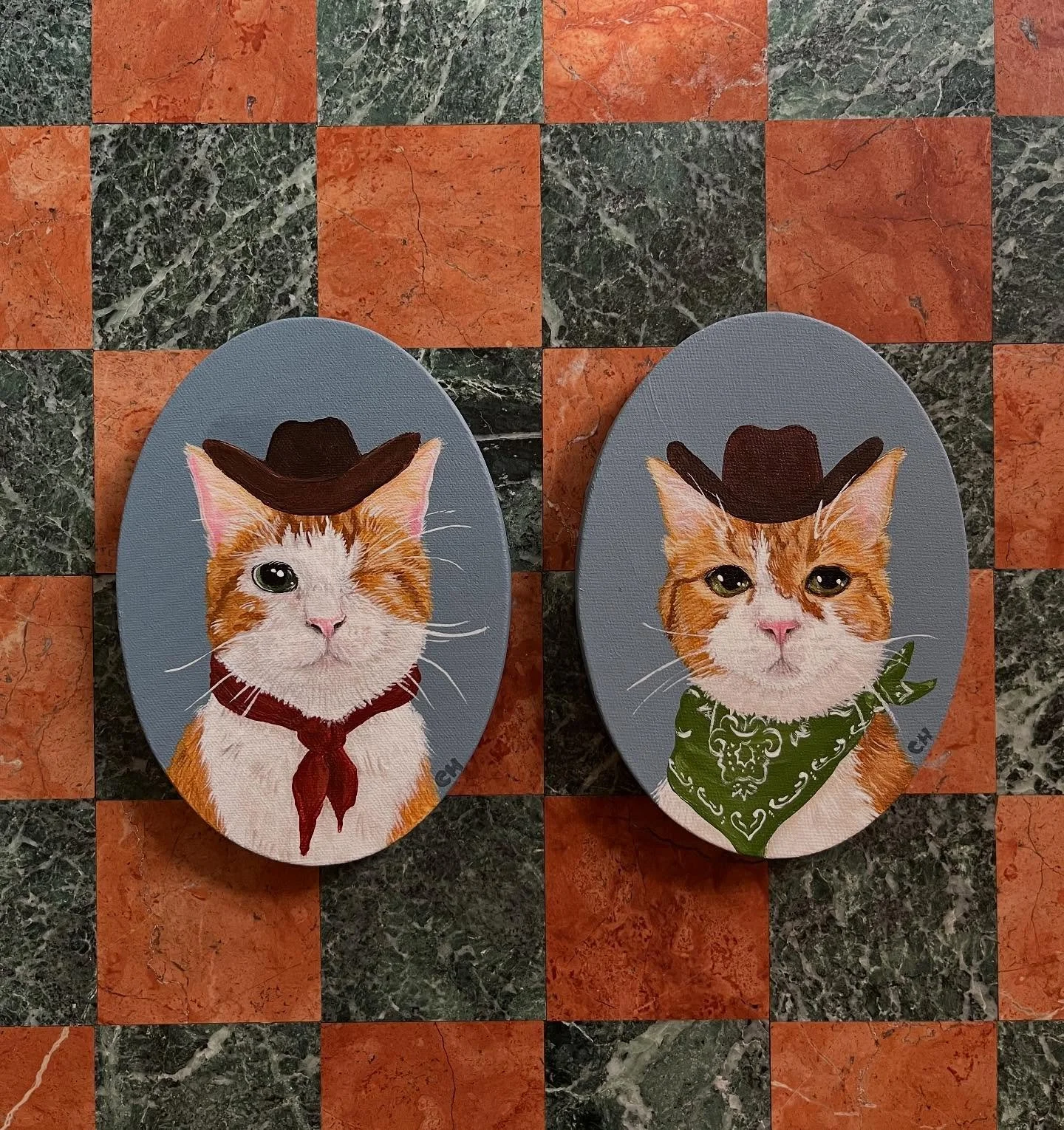🥭 mango &amp; harrie 🐈 honestly kinda sad that i have to ship these off to their owner today lol they&rsquo;re SO CUTE!