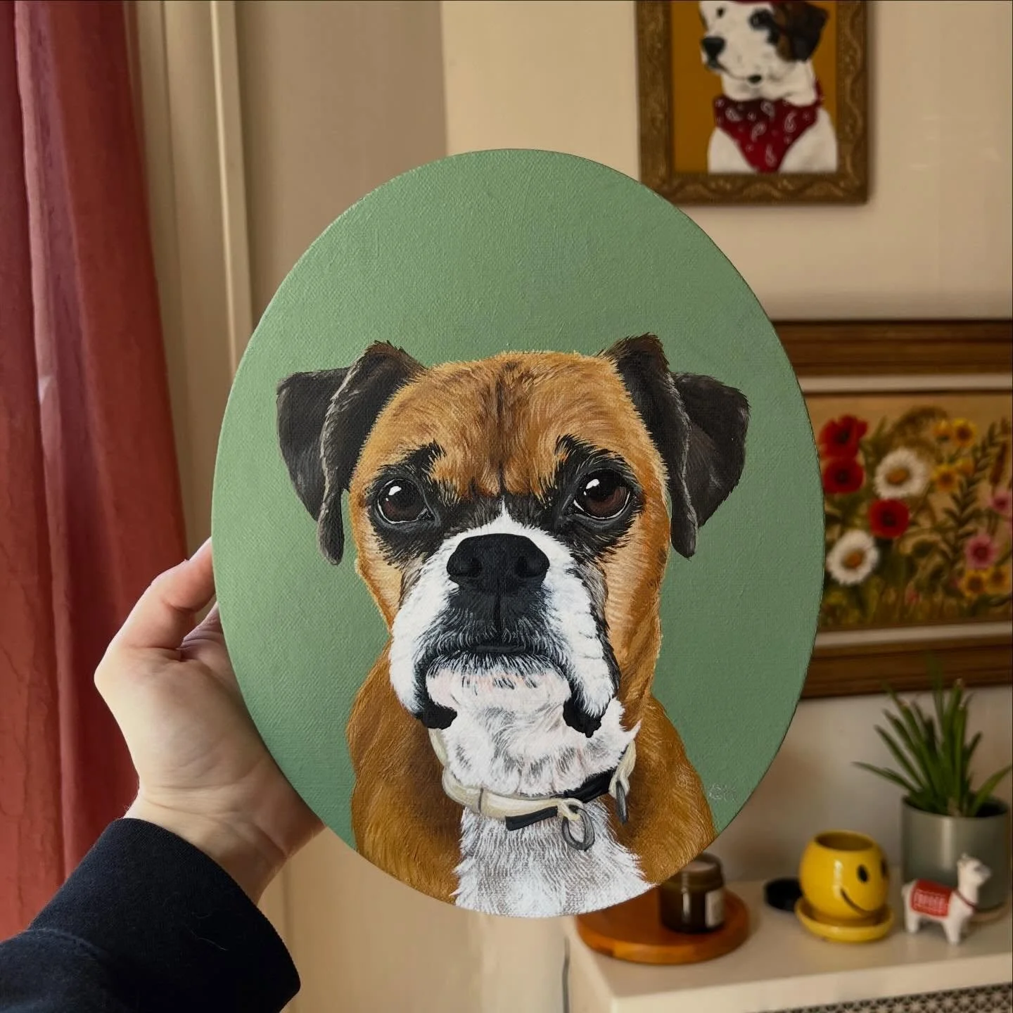 🕵️&zwj;♂️ Loki🕵️&zwj;♂️ for my dear friend, Jon. 
loved painting this guy &mdash; every neck roll, forehead wrinkle, and hair on his chin had to be perfect!! ✨