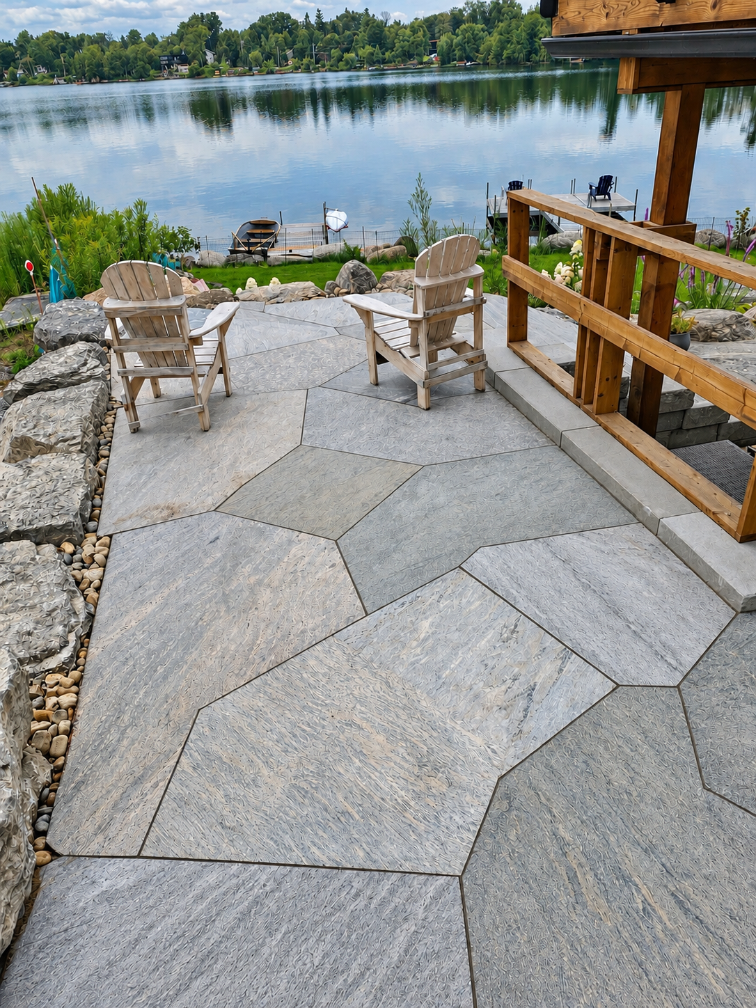 #granite #custom #lakeside #seating