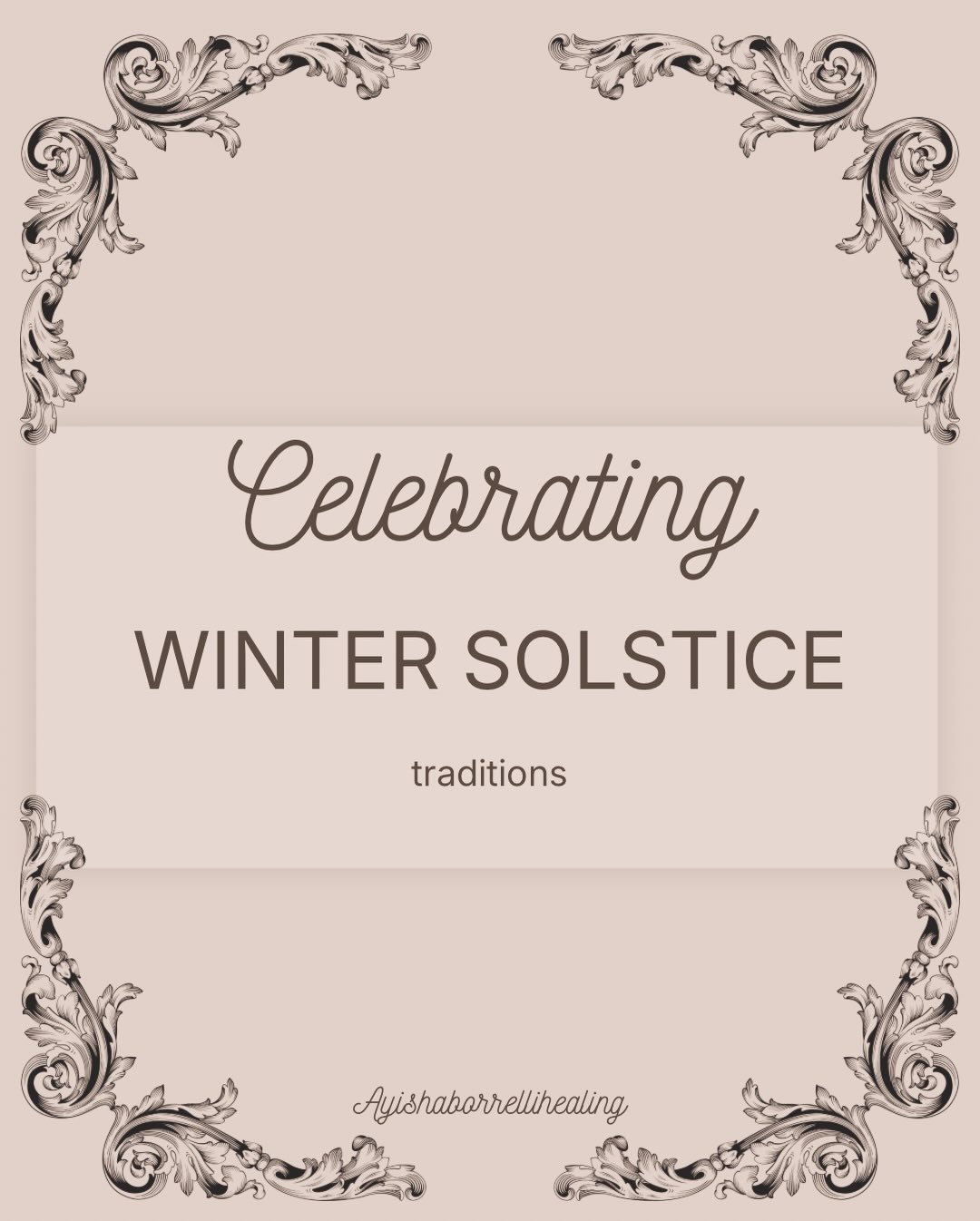 For the coming Winter Solstice, we gather in ritual&mdash;honouring the longest night, the deep rest of the earth, and the ancient knowing that light always returns. Through simple rituals, we slow down, reflect, spend time with family and friends, a