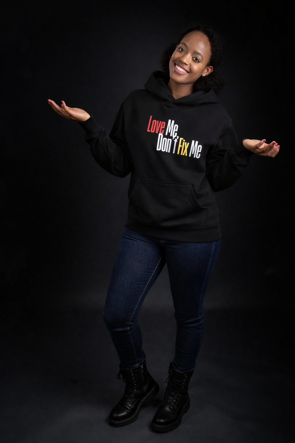 Love Me. Don’t Fix Me. – Oversized Heavyweight Hoodie