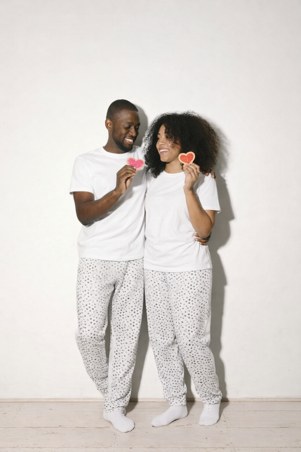 Unisex Dotted Wide-leg joggers