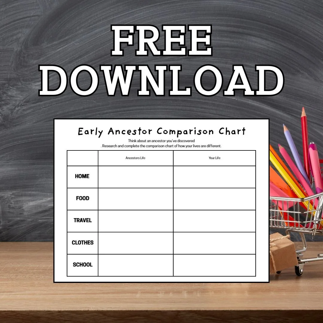 Ancestor Comparison Chart - Free Resource - Download