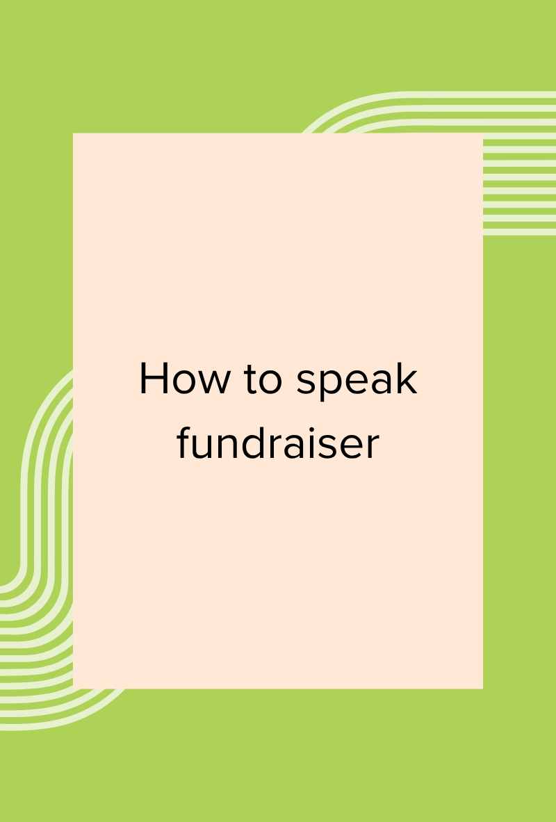 How to Speak Fundraiser