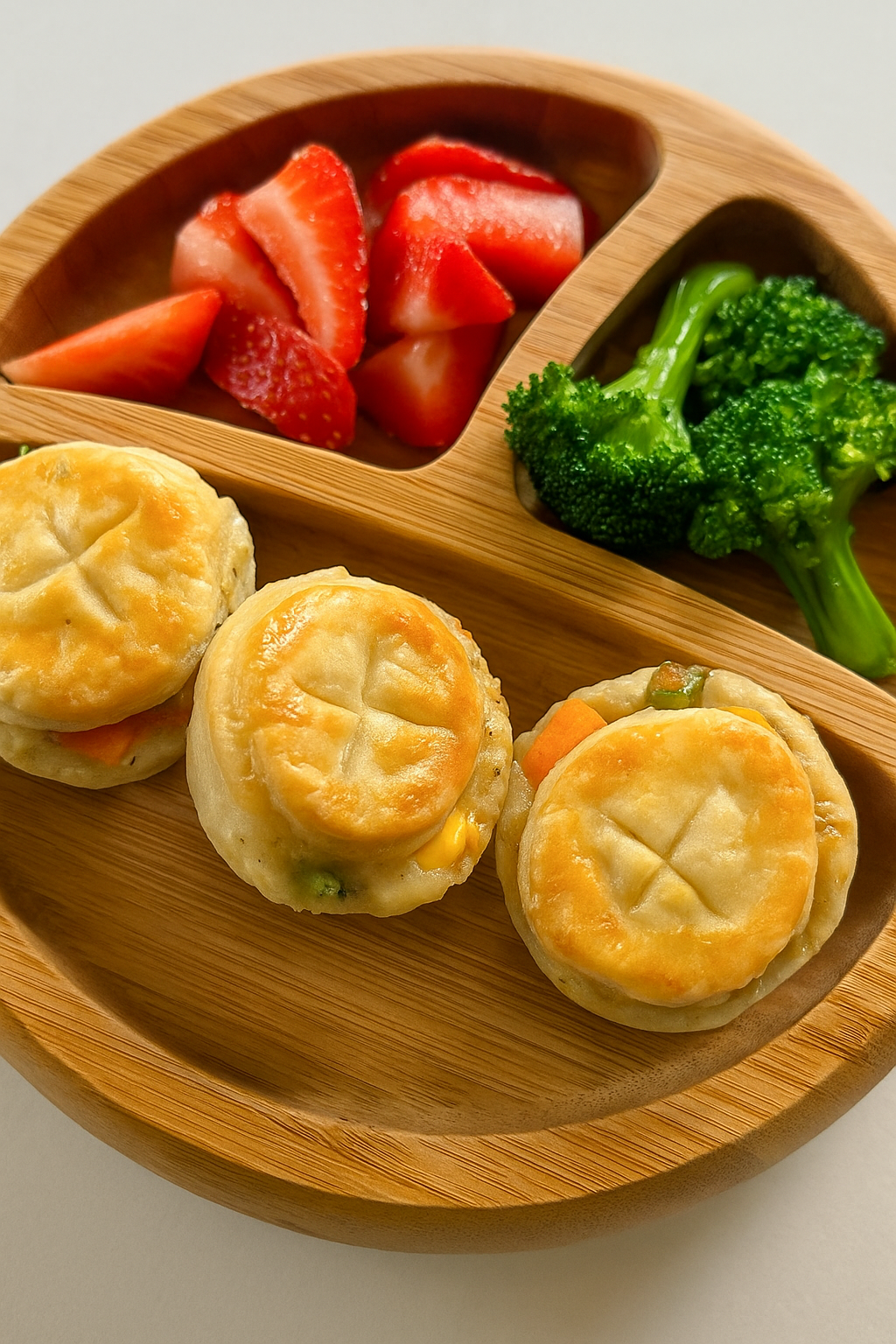 🥧 Chicken Pot Pie Cups - Everything you love about a cozy pot pie — tender chicken, veggies, and creamy filling — tucked into adorable, ready-to-eat cups.