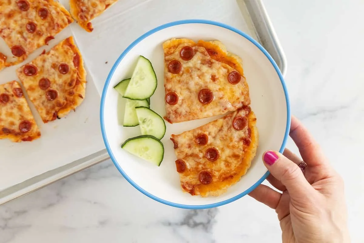🍕 Cheesy Pizza - A classic favorite made better — real ingredients, melty cheese, and a perfect crust, made from cottage, cheese that’ll make kids (and grown-ups) cheer for pizza night.
