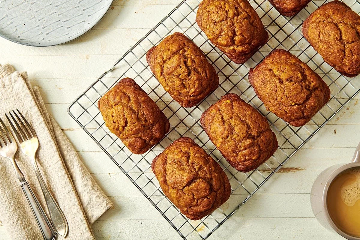 🥧 Pumpkin Pie Mini Loafs - Mini versions of a fall favorite — moist, spiced, and perfectly sweet. Dessert meets snack in the best possible way.
