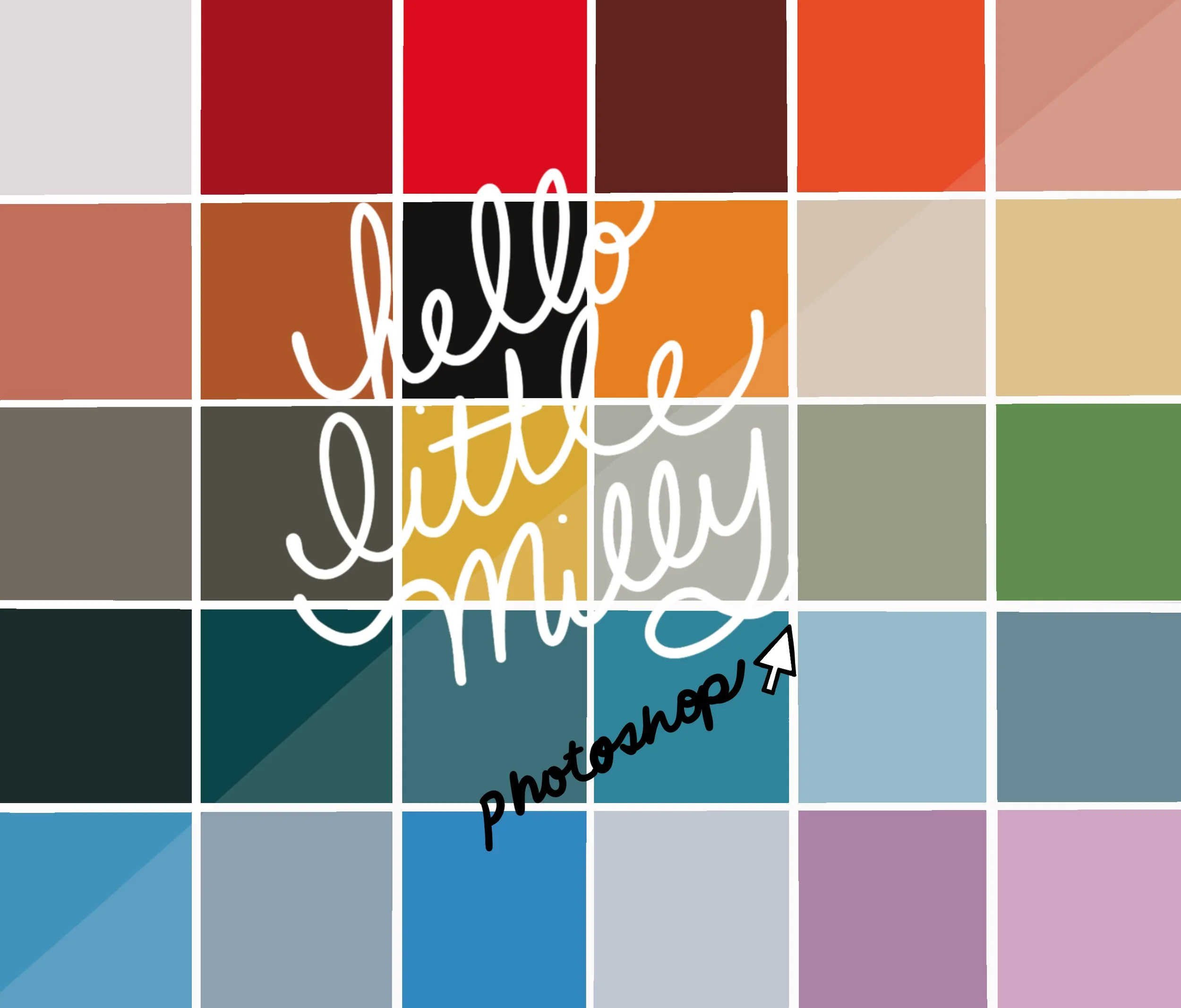 Photoshop Palette: Georgia O'Keefe