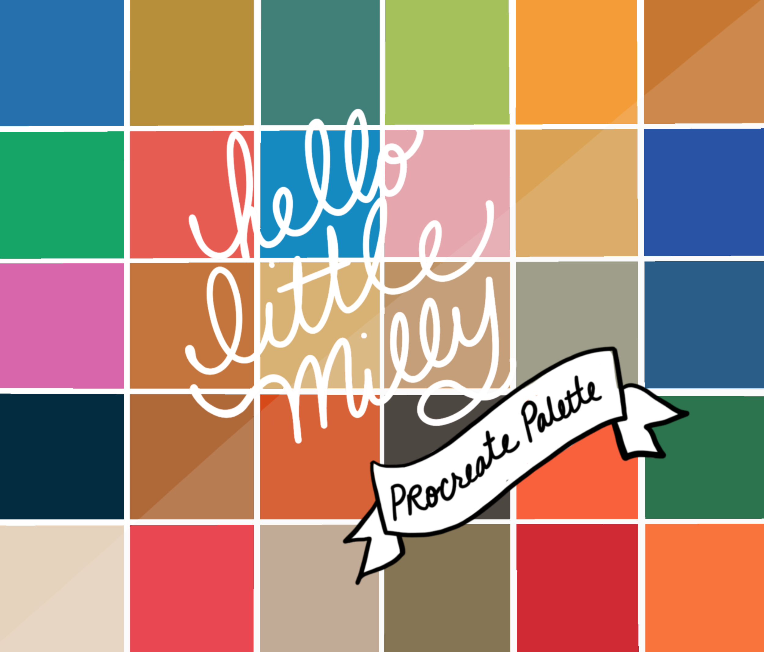 Gustav Klimt Procreate Palette