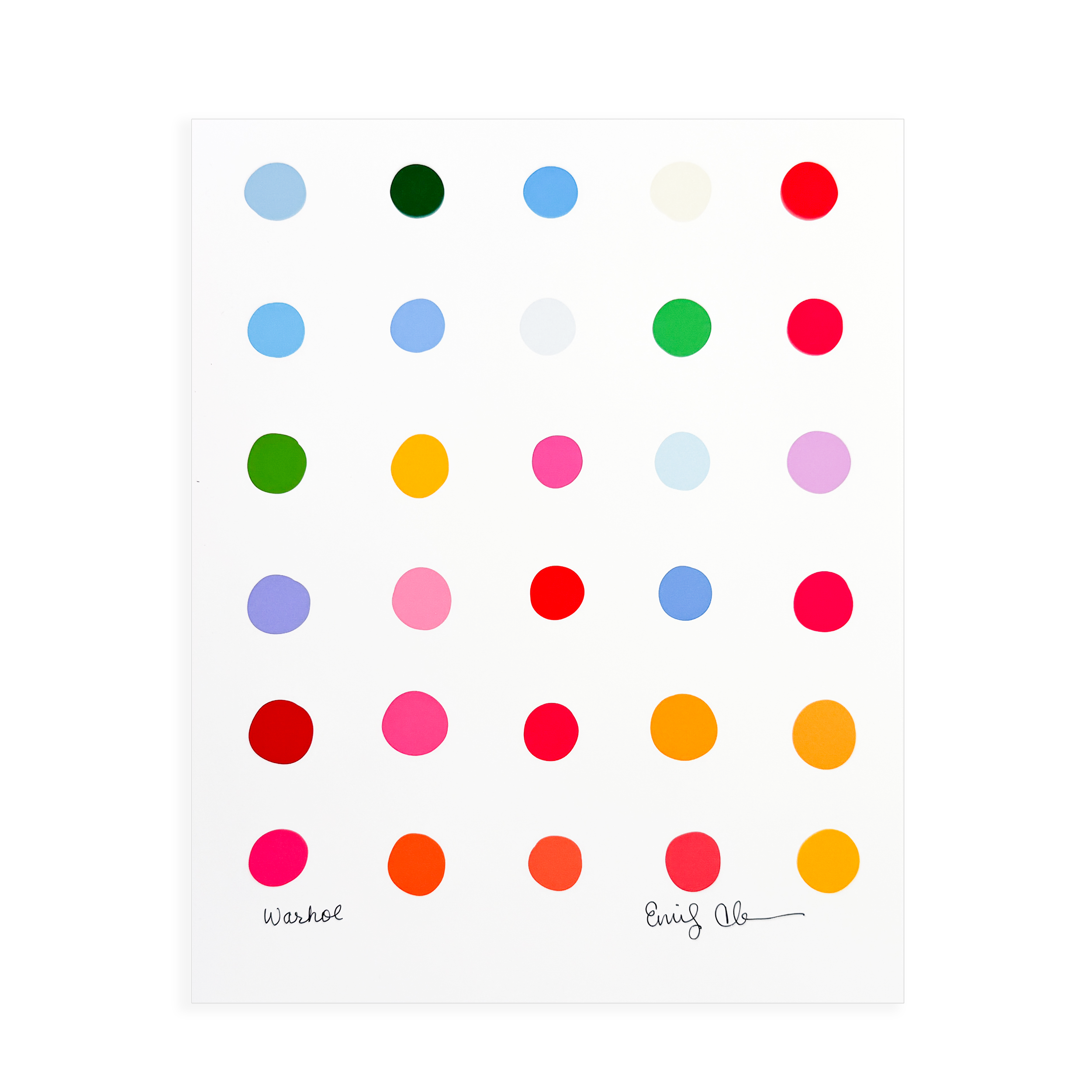 Warhol Palette Dots Print