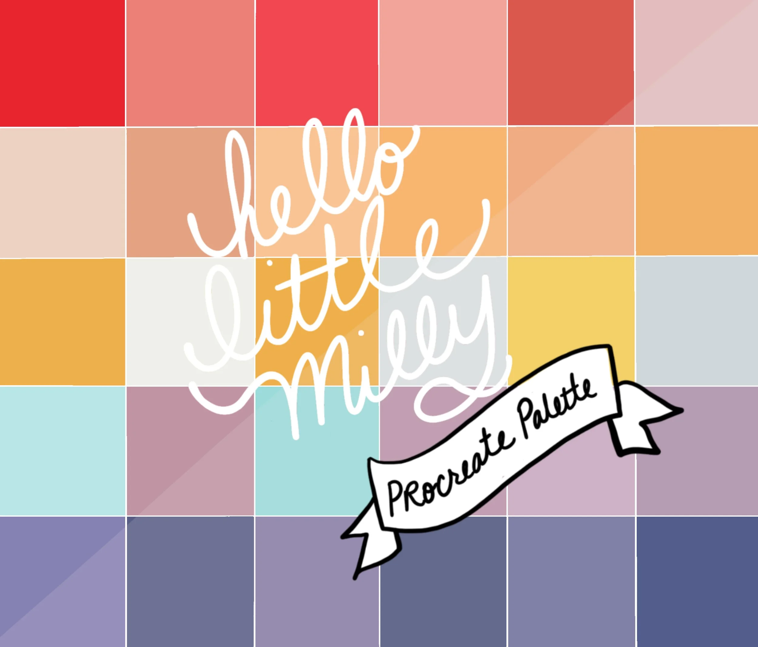 LA Summer Procreate Palette