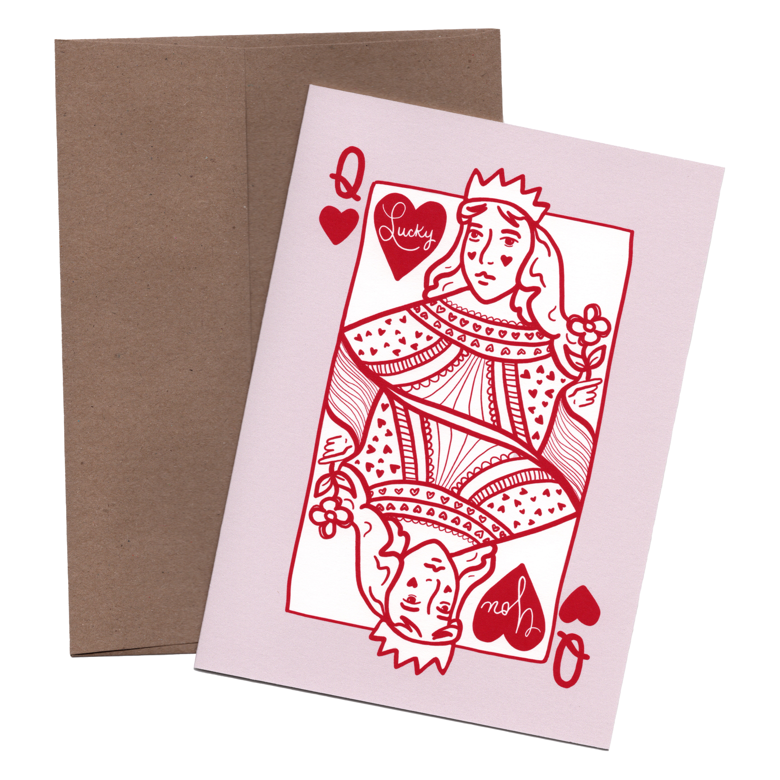 Lucky You Queen Card