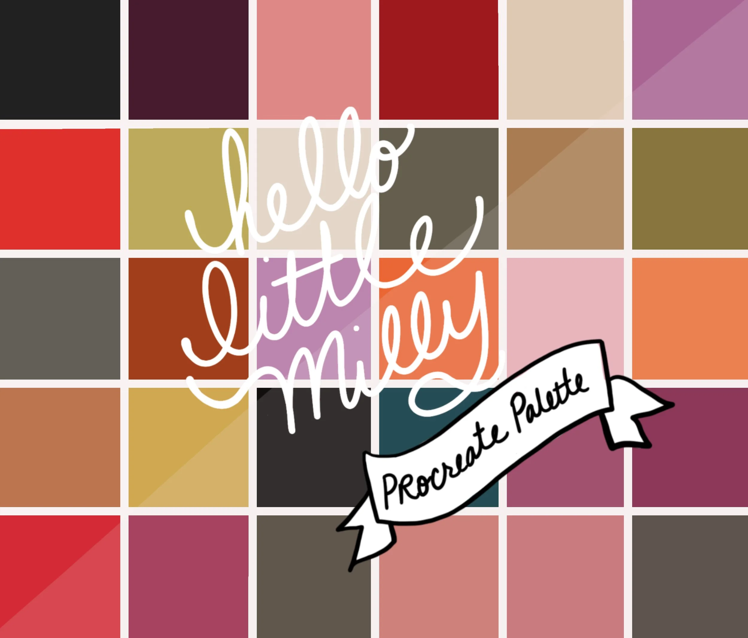 Lee Krasner Procreate Palette