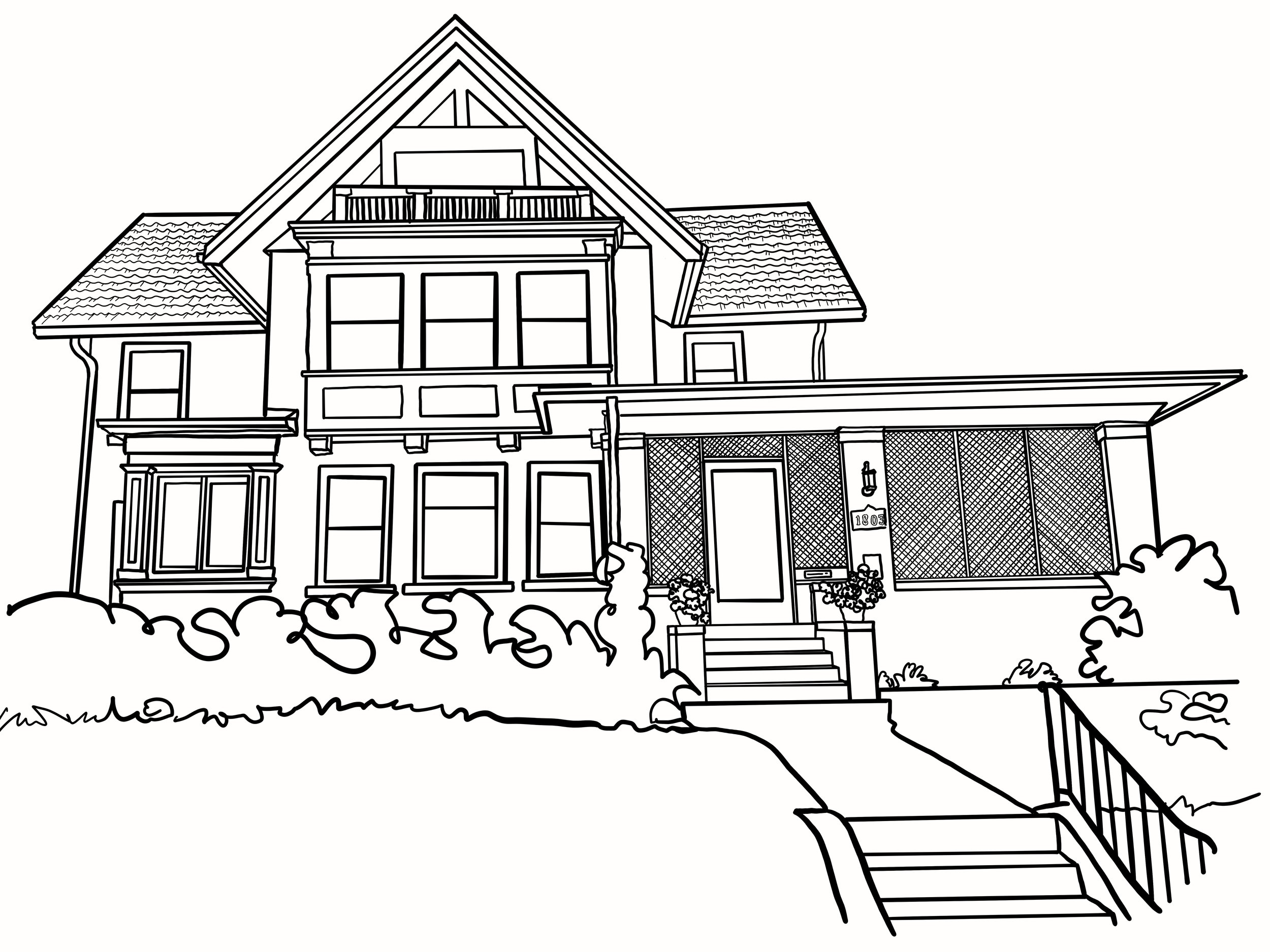 House Portrait • Little Line Collection