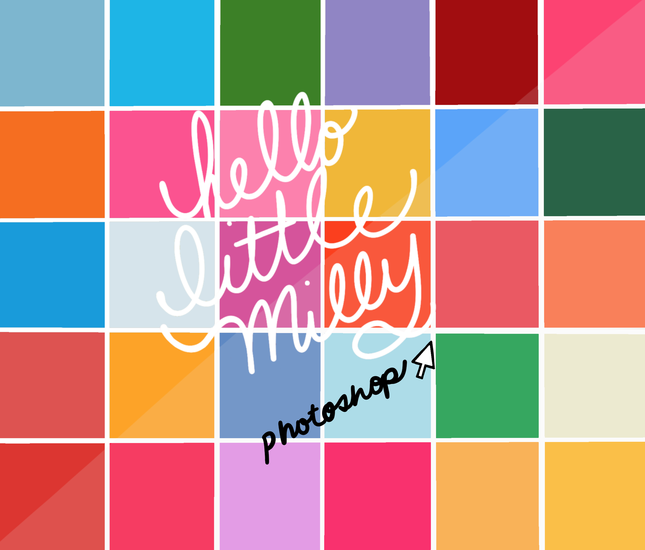 Photoshop Palette: Warhol Flowers