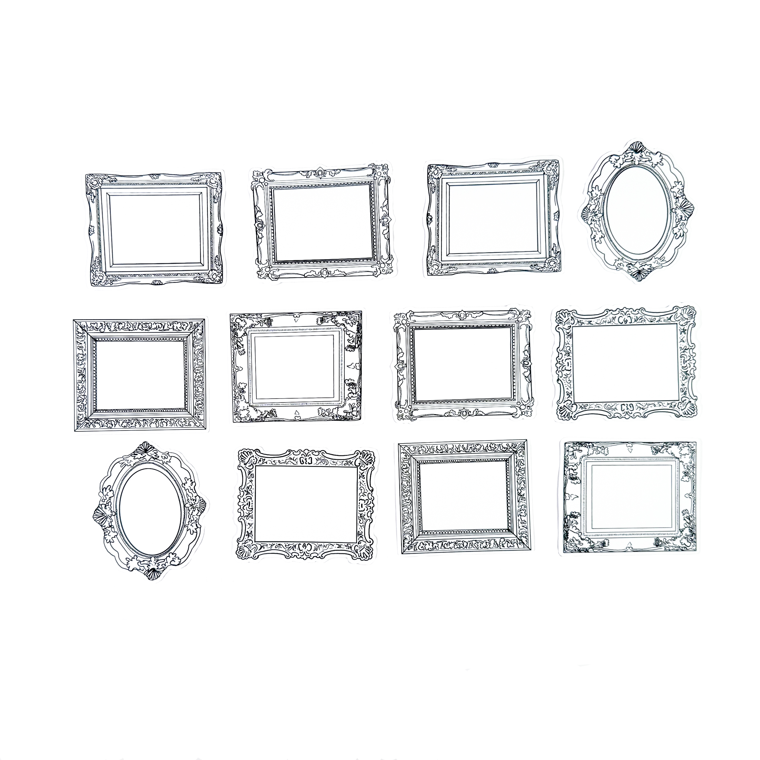 Ornate Frames Coloring Sticker Set 2.png