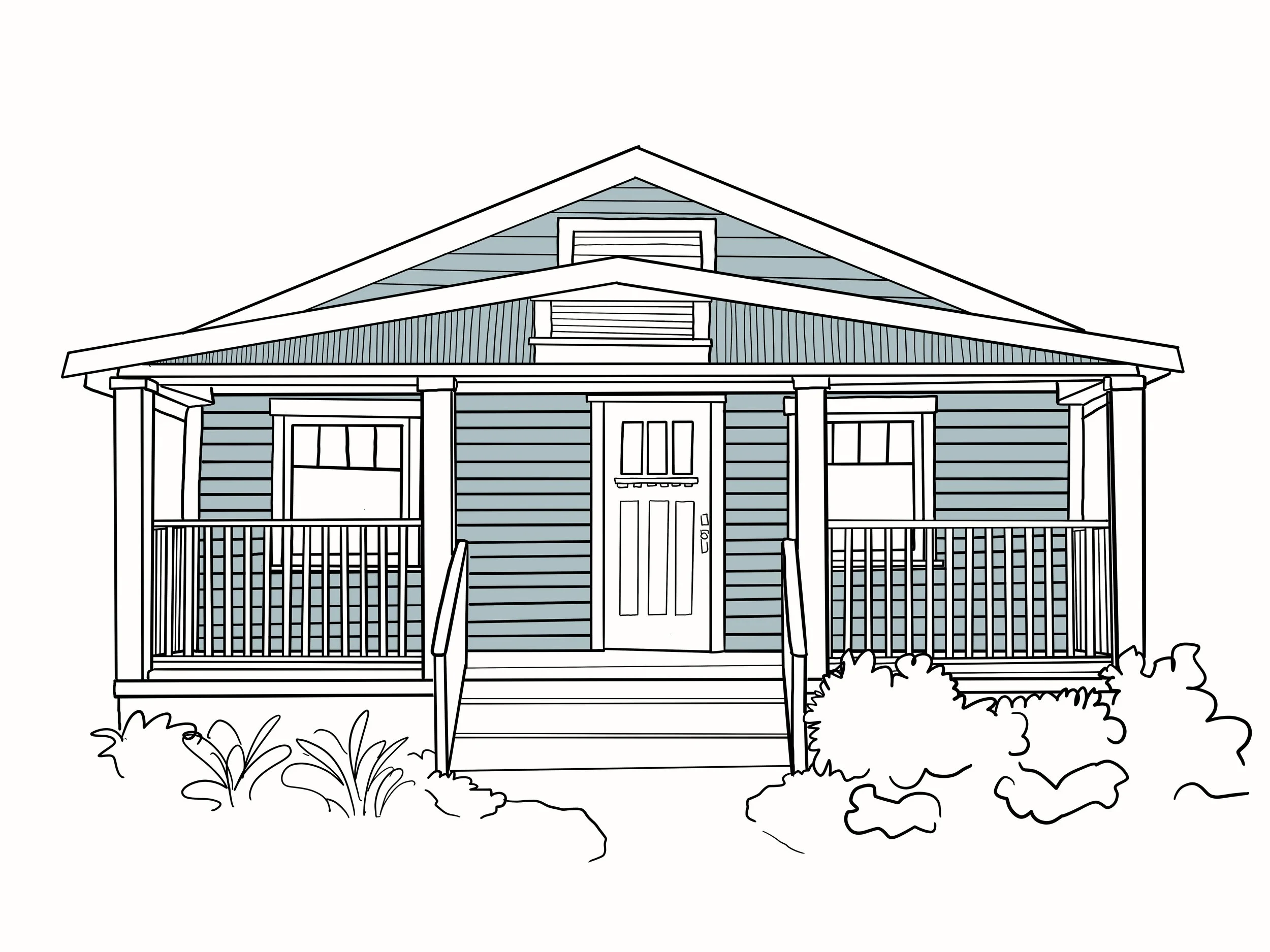 House Portrait • Little Line Collection Commission
