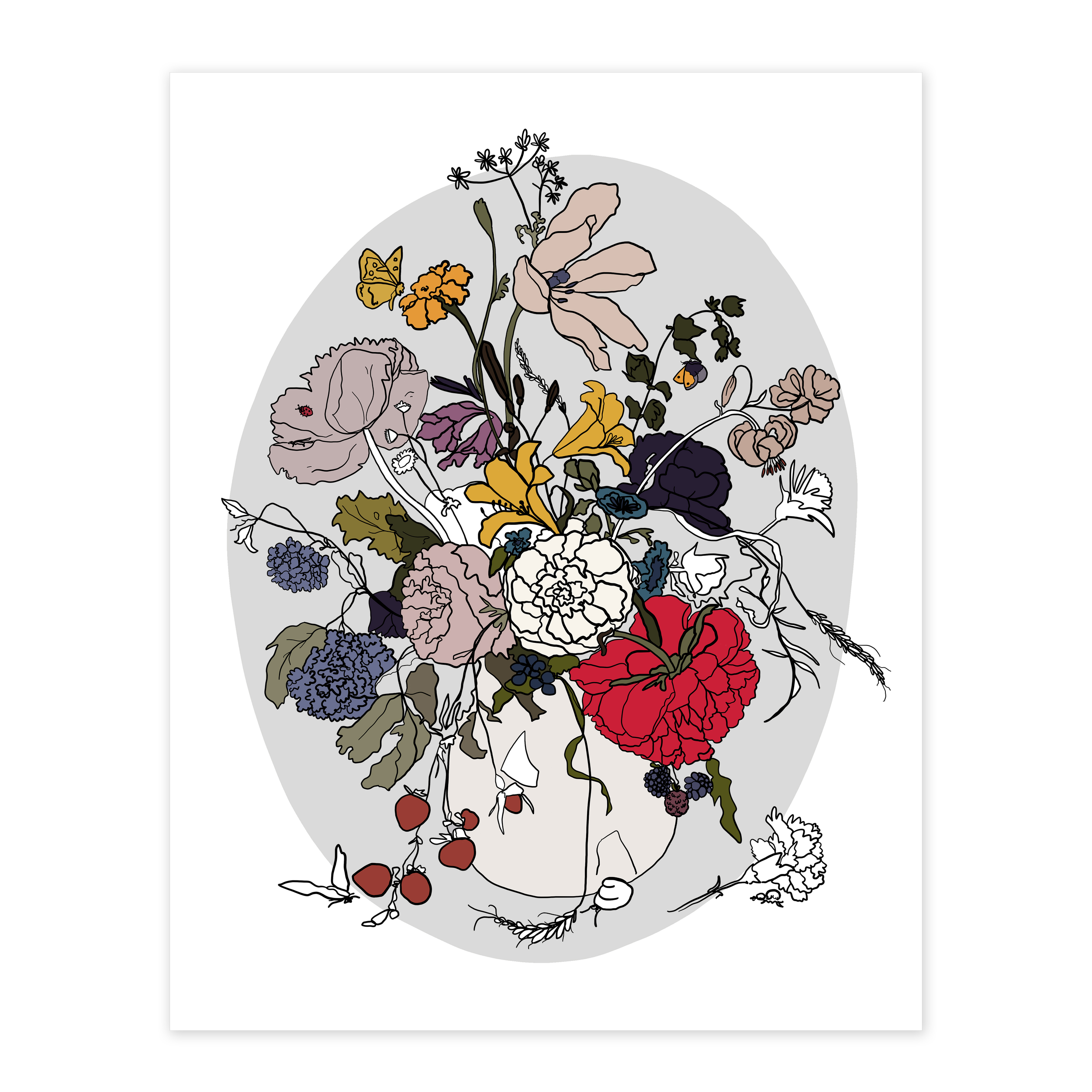 Dutch Floral XVIII Print