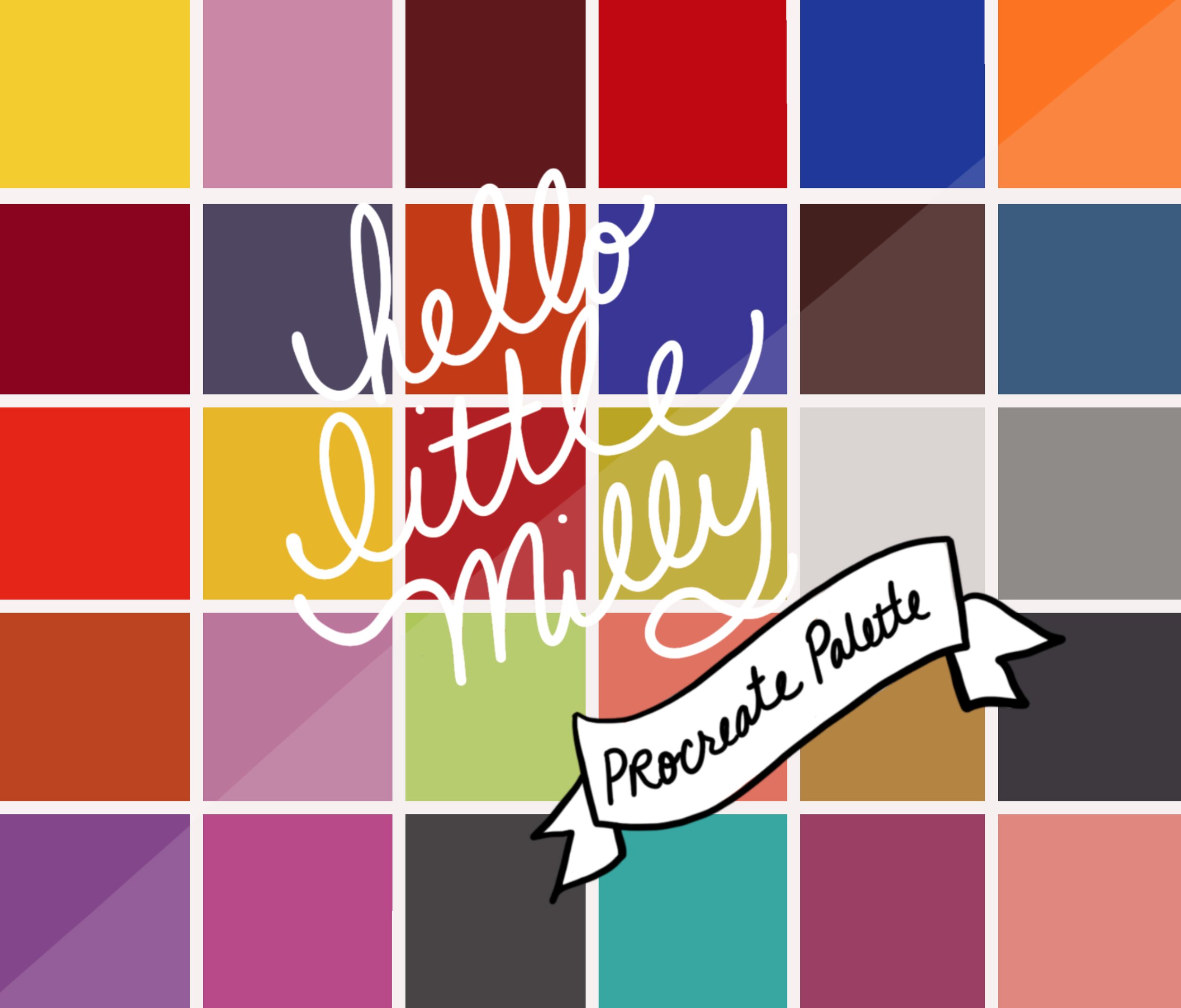 Elaine De Kooning Procreate Palette