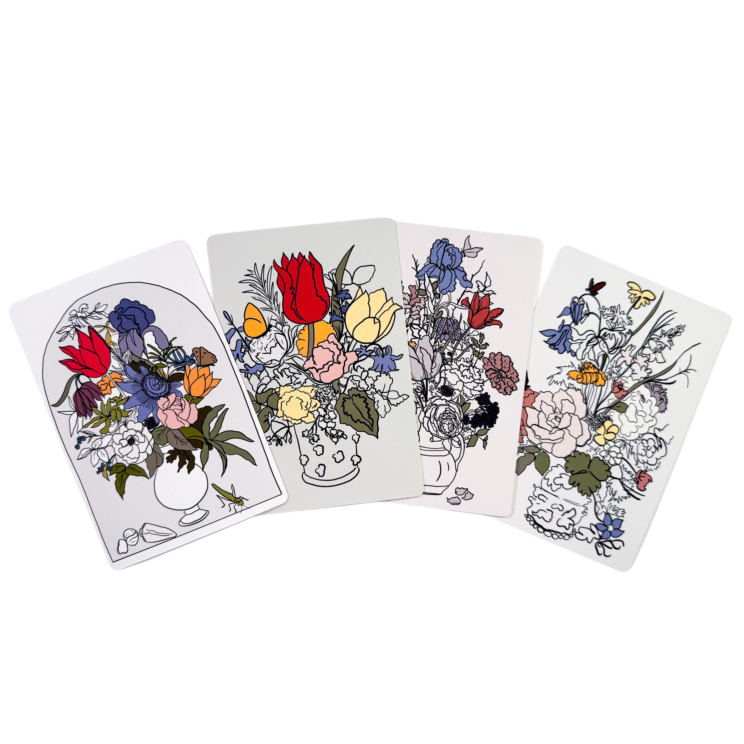 Dutch Florals Notecard Set of 4