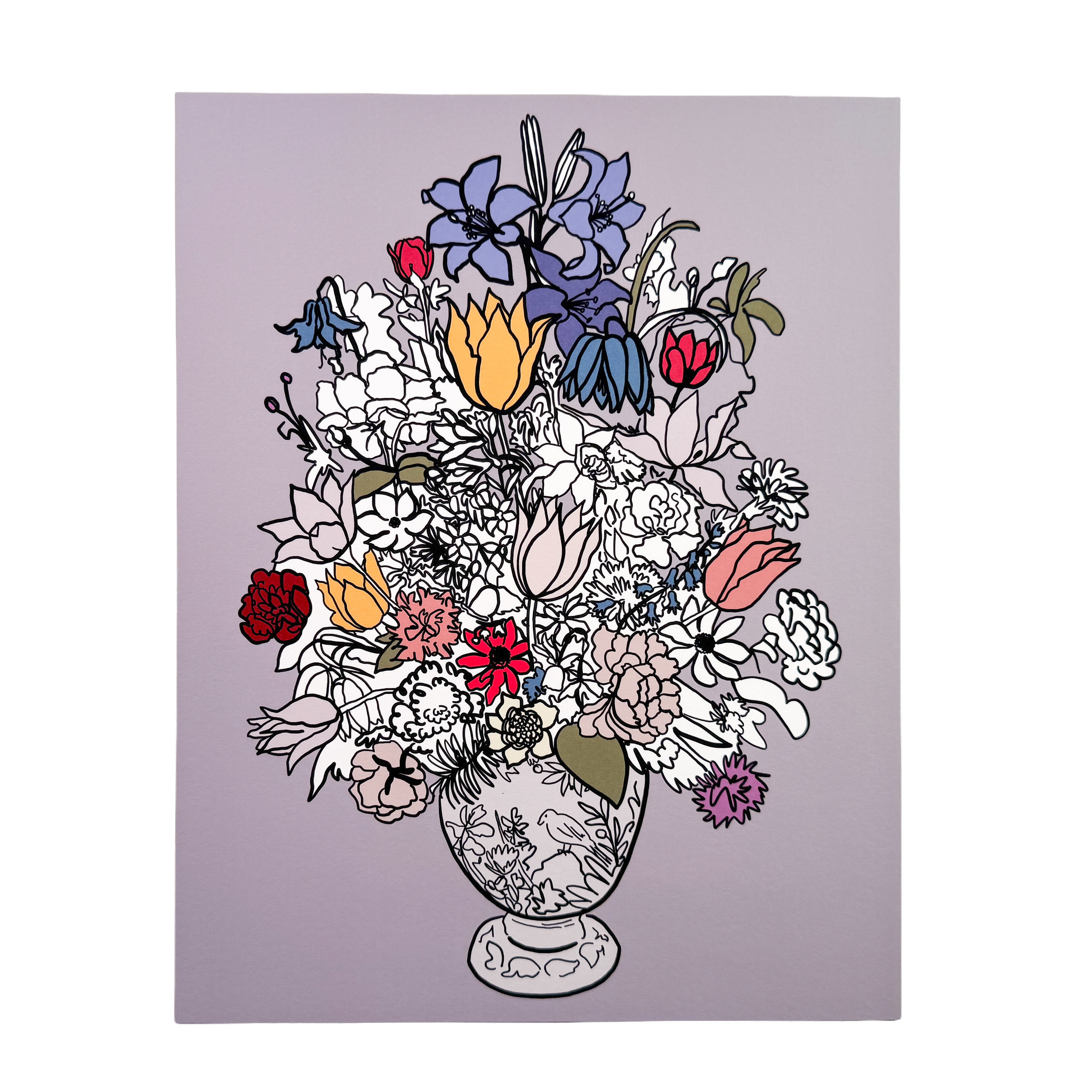 Dutch Floral X Print