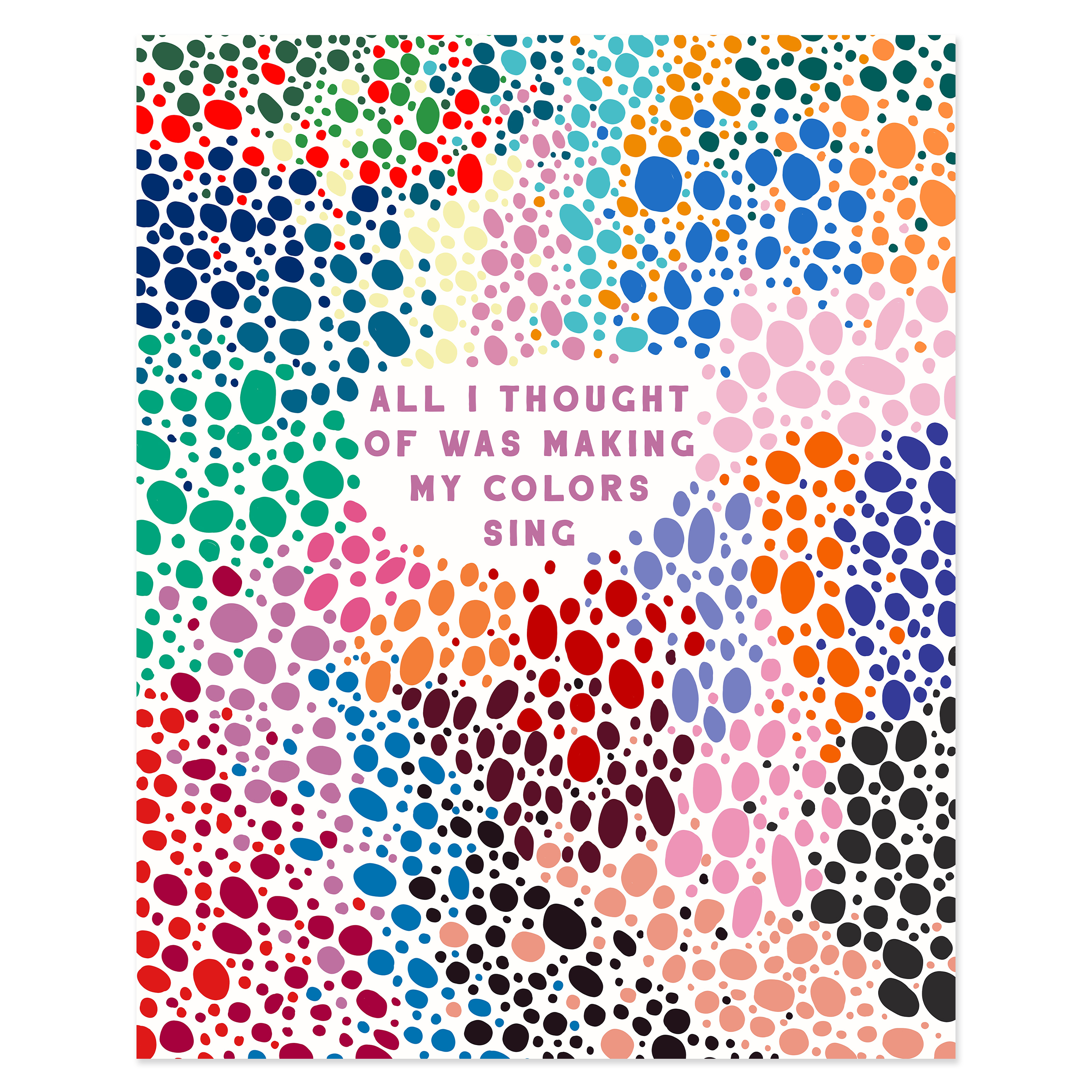 Matisse Quote Palette Print