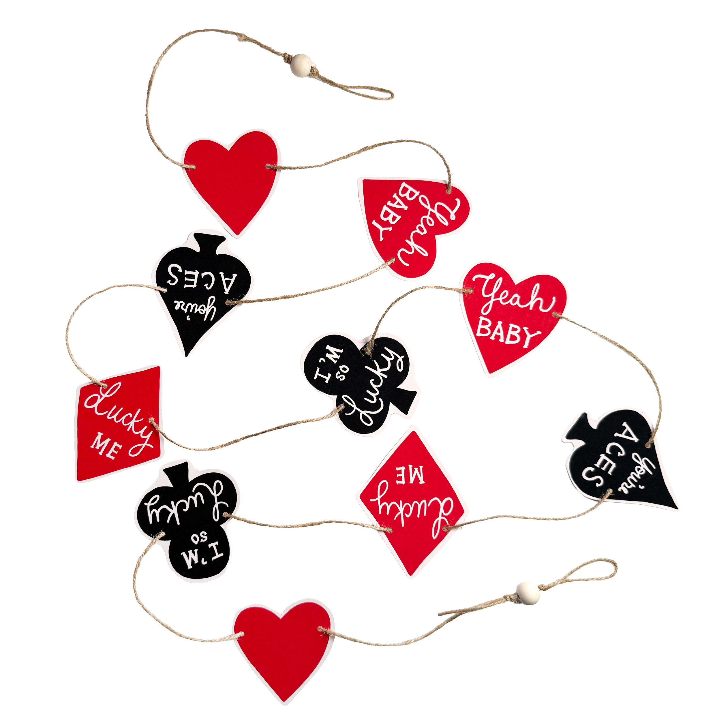 Playing Card Handmade Paper Garland