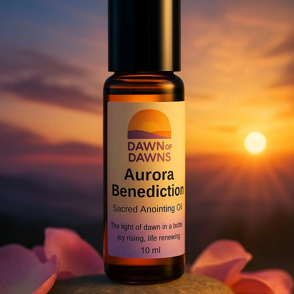 🌅 

✨ Aurora Benediction ✨
 Sacred Anointing Oil

The light of dawn in a bottle&mdash;
joy rising, life renewing.

Carry the blessing of first light wherever you go.

#AuroraBenediction #SacredAnointingOil #LightOfDawn