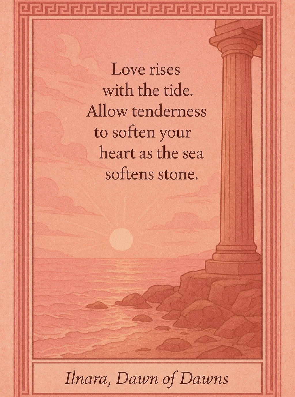 I&rsquo;ve learned that tenderness begins with softening. For many years I lived braced, vigilant, carrying a weight, a stone on my chest. Over time I discovered that the only way to live freely was to breathe and soften in the heart. The more I soft