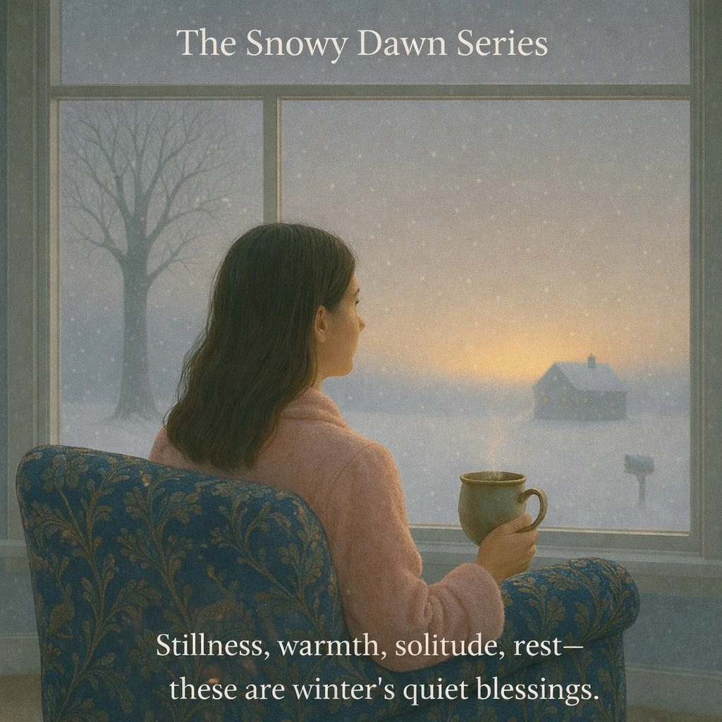 Do you make time for yourself to begin your day with ease, without urgency?

#snowydawn #reflection #rest